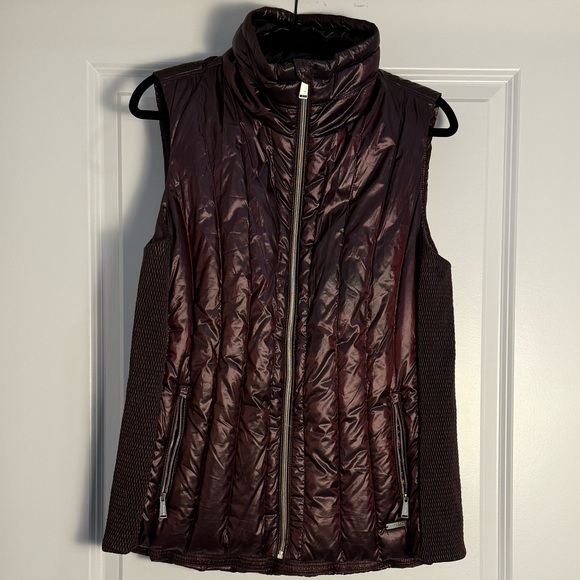 Jackets & Blazers - Calvin Klein Women's Quilted Performance Vest - Burgundy